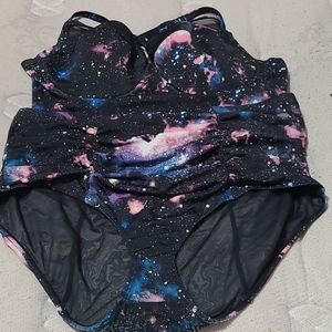 Galaxy two-piece bathing suit